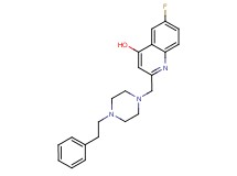 6-fluoro-2-{[4-(2-phenylethyl)piperazin-1-yl]methyl}quinolin-4-ol