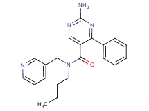 2-amino-N-butyl-4-phenyl-N-(pyridin-3-ylmethyl)pyrimidine-5-carboxamide