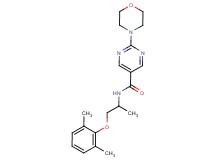 N-[2-(2,6-dimethylphenoxy)-1-methylethyl]-2-morpholin-4-ylpyrimidine-5-carboxamide