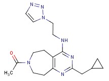 7-acetyl-2-(cyclopropylmethyl)-N-[2-(1H-1,2,3-triazol-1-yl)ethyl]-6,7,8,9-tetrahydro-5H-pyrimido[4,5-d]azepin-4-amine