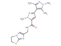 N-(2,3-dihydroimidazo[2,1-b][1,3]thiazol-6-ylmethyl)-1,1',3',5'-tetramethyl-1H,1'H-3,4'-bipyrazole-5-carboxamide