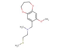 N-[(8-methoxy-3,4-dihydro-2H-1,5-benzodioxepin-7-yl)methyl]-N-methyl-2-(methylthio)ethanamine