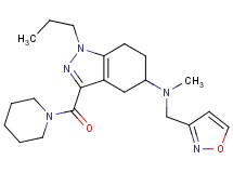 N-(3-isoxazolylmethyl)-N-methyl-3-(1-piperidinylcarbonyl)-1-propyl-4,5,6,7-tetrahydro-1H-indazol-5-amine
