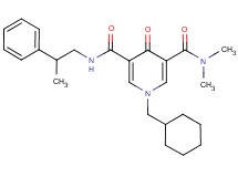 1-(cyclohexylmethyl)-N,N-dimethyl-4-oxo-N'-(2-phenylpropyl)-1,4-dihydro-3,5-pyridinedicarboxamide
