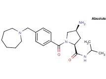 (4S)-4-amino-1-[4-(azepan-1-ylmethyl)benzoyl]-N-isopropyl-L-prolinamide
