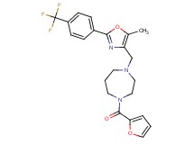 1-(2-furoyl)-4-({5-methyl-2-[4-(trifluoromethyl)phenyl]-1,3-oxazol-4-yl}methyl)-1,4-diazepane