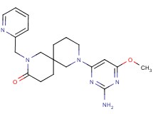 8-(2-amino-6-methoxypyrimidin-4-yl)-2-(pyridin-2-ylmethyl)-2,8-diazaspiro[5.5]undecan-3-one
