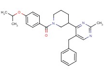 5-benzyl-4-[1-(4-isopropoxybenzoyl)-3-piperidinyl]-2-methylpyrimidine