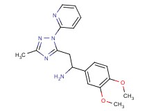 {1-(3,4-dimethoxyphenyl)-2-[3-methyl-1-(2-pyridinyl)-1H-1,2,4-triazol-5-yl]ethyl}amine hydrochloride