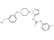 N-(3-fluorophenyl)-N'-{1-[1-(3-methoxybenzyl)-4-piperidinyl]-1H-pyrazol-5-yl}urea