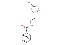 (1R*,2R*,4R*)-N-[2-(5-methyl-1,3,4-thiadiazol-2-yl)ethyl]bicyclo[2.2.1]hept-5-ene-2-carboxamide