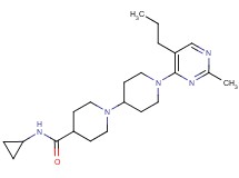 N-cyclopropyl-1'-(2-methyl-5-propylpyrimidin-4-yl)-1,4'-bipiperidine-4-carboxamide