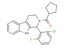 1-(2-chloro-6-fluorophenyl)-2-(cyclopentylcarbonyl)-2,3,4,9-tetrahydro-1H-beta-carboline