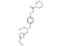 N-[(3-ethyl-1,2,4-oxadiazol-5-yl)methyl]-N-[4-(2-morpholin-4-yl-2-oxoethoxy)benzyl]ethanamine