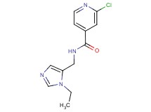 2-chloro-N-[(1-ethyl-1H-imidazol-5-yl)methyl]isonicotinamide trifluoroacetate