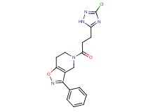 5-[3-(3-chloro-1H-1,2,4-triazol-5-yl)propanoyl]-3-phenyl-4,5,6,7-tetrahydroisoxazolo[4,5-c]pyridine