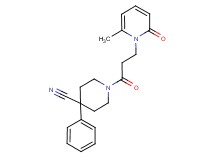 1-[3-(6-methyl-2-oxopyridin-1(2H)-yl)propanoyl]-4-phenylpiperidine-4-carbonitrile