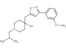 1-isobutyl-4-{[3-(3-methoxyphenyl)-5-isoxazolyl]methyl}-4-piperidinol