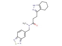 N-(2,1,3-benzothiadiazol-5-ylmethyl)-N-methyl-3-(4,5,6,7-tetrahydro-1H-indazol-3-yl)propanamide