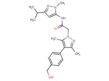2-{4-[4-(hydroxymethyl)phenyl]-3,5-dimethyl-1H-pyrazol-1-yl}-N-(3-isopropyl-1-methyl-1H-pyrazol-5-yl)acetamide