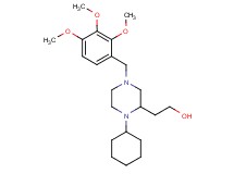 2-[1-cyclohexyl-4-(2,3,4-trimethoxybenzyl)-2-piperazinyl]ethanol
