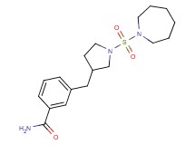3-{[1-(azepan-1-ylsulfonyl)pyrrolidin-3-yl]methyl}benzamide