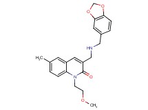 3-{[(1,3-benzodioxol-5-ylmethyl)amino]methyl}-1-(2-methoxyethyl)-6-methyl-2(1H)-quinolinone