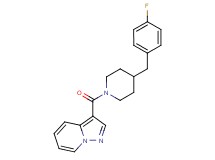 3-{[4-(4-fluorobenzyl)-1-piperidinyl]carbonyl}pyrazolo[1,5-a]pyridine