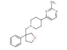 2-methyl-4-{1-[(3-phenyltetrahydrofuran-3-yl)methyl]piperidin-4-yl}pyrimidine
