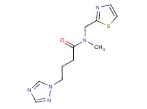 N-methyl-N-(1,3-thiazol-2-ylmethyl)-4-(1H-1,2,4-triazol-1-yl)butanamide