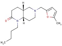 (4aR*,8aS*)-1-butyl-6-[(5-methyl-2-furyl)methyl]octahydro-1,6-naphthyridin-2(1H)-one