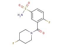 4-fluoro-3-[(4-fluoropiperidin-1-yl)carbonyl]benzenesulfonamide