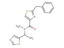 2-benzyl-N-methyl-N-[1-(1,3-thiazol-5-yl)ethyl]-1,3-thiazole-4-carboxamide