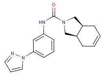 (3aR*,7aS*)-N-[3-(1H-pyrazol-1-yl)phenyl]-1,3,3a,4,7,7a-hexahydro-2H-isoindole-2-carboxamide