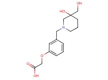 (3-{[3-hydroxy-3-(hydroxymethyl)-1-piperidinyl]methyl}phenoxy)acetic acid
