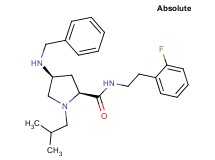 (4S)-4-(benzylamino)-N-[2-(2-fluorophenyl)ethyl]-1-isobutyl-L-prolinamide