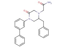 2-[2-benzyl-4-(3-biphenylyl)-5-oxo-1-piperazinyl]acetamide