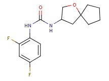 N-(2,4-difluorophenyl)-N'-1-oxaspiro[4.4]non-3-ylurea