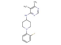N-[1-(2-fluorophenyl)piperidin-4-yl]-5,6-dimethylpyrimidin-4-amine