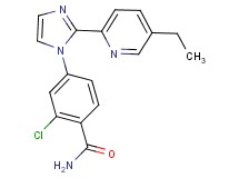 2-chloro-4-[2-(5-ethylpyridin-2-yl)-1H-imidazol-1-yl]benzamide