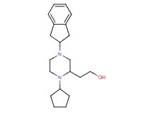 2-[1-cyclopentyl-4-(2,3-dihydro-1H-inden-2-yl)-2-piperazinyl]ethanol