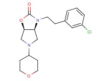 (3aS*,6aR*)-3-[2-(3-chlorophenyl)ethyl]-5-(tetrahydro-2H-pyran-4-yl)hexahydro-2H-pyrrolo[3,4-d][1,3]oxazol-2-one