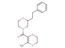4-[(3-methyl-5,6-dihydro-1,4-dioxin-2-yl)carbonyl]-2-(2-phenylethyl)morpholine