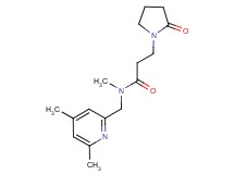 N-[(4,6-dimethylpyridin-2-yl)methyl]-N-methyl-3-(2-oxopyrrolidin-1-yl)propanamide