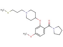 4-[5-methoxy-2-(1-pyrrolidinylcarbonyl)phenoxy]-1-[3-(methylthio)propyl]piperidine