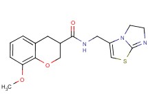 N-(5,6-dihydroimidazo[2,1-b][1,3]thiazol-3-ylmethyl)-8-methoxychromane-3-carboxamide