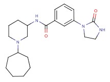 N-(1-cycloheptyl-3-piperidinyl)-3-(2-oxo-1-imidazolidinyl)benzamide