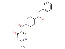 5-{[4-(1-hydroxy-2-phenylethyl)-1-piperidinyl]carbonyl}-2-methyl-4(3H)-pyrimidinone