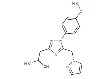 3-isobutyl-1-(4-methoxyphenyl)-5-(1H-pyrazol-1-ylmethyl)-1H-1,2,4-triazole
