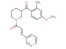 (4-methoxy-2-methylphenyl){1-[(2E)-3-(3-pyridinyl)-2-propenoyl]-3-piperidinyl}methanone